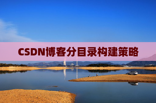 CSDN博客分目录构建策略